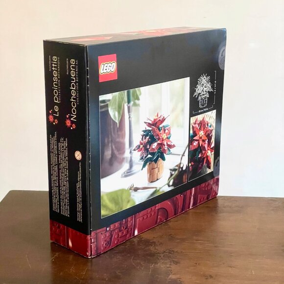 LEGO Icons 10370 Poinsettia Plant & Flower Decor Christmas NIB in Hand - Picture 6 of 14